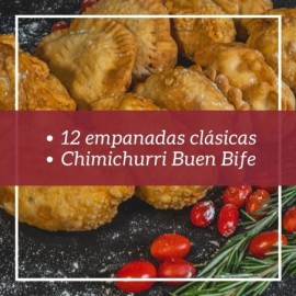 PAQUETE 12 EMPANADAS CON CHIMICHURRI